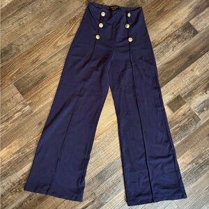 Blue sailored pants